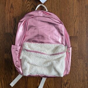 Pottery Barn Kids Pink Metallic Colby Large Backpack